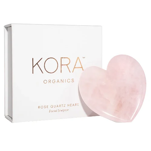 KORA Organics Rose Quartz Heart Facial Sculptor