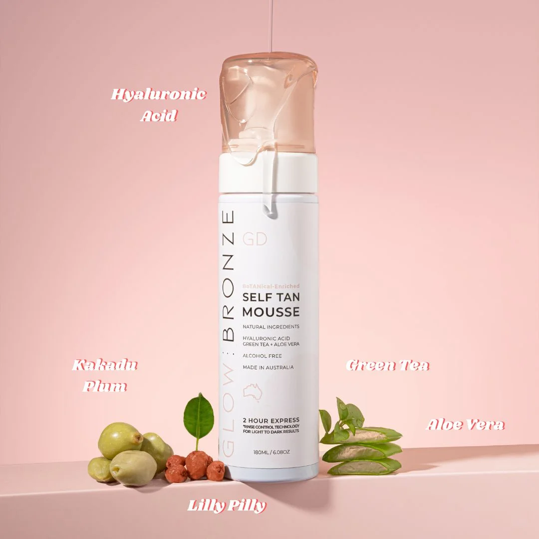 GlowBronze Self Tanning Mousse with Hyaluronic Acid